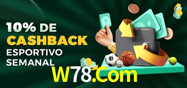 10% de bônus de cashback na W78.Com